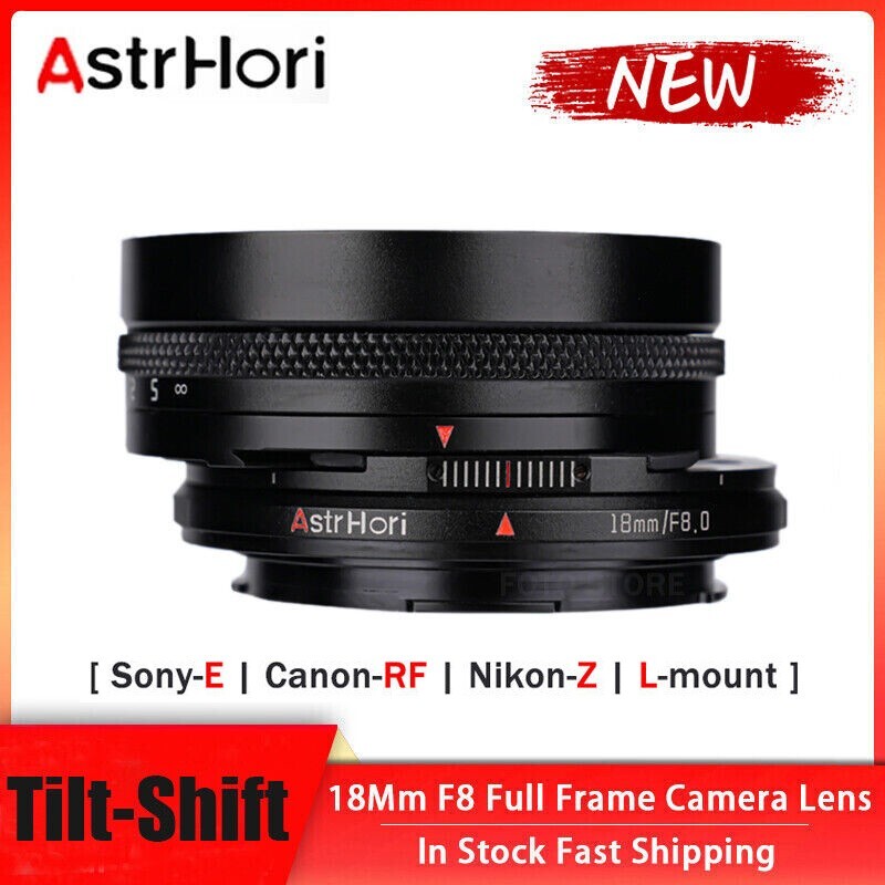 AstrHori 18mm F8 Tilt-Shift Full Frame Lens for Canon RF Nikon Z