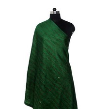 Silk Scarf Neck Wrap Stole Dupatta Embroidered Scarf Women Fashion Scarves Big