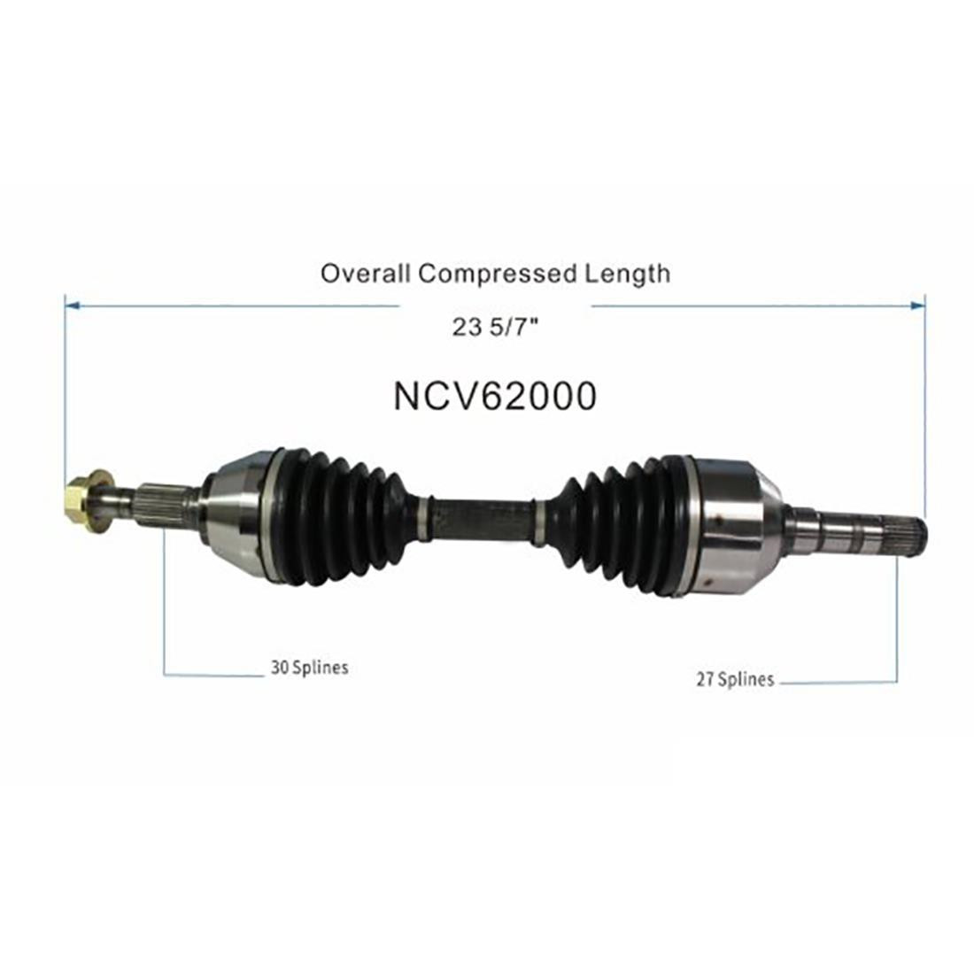 New OE Front CV Axles For 2003-2011 Saab 9-3 Lifetime Warranty