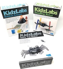 3-Pack KidzLabs - Kitchen Science / Table Top Robot / Doodling Robot