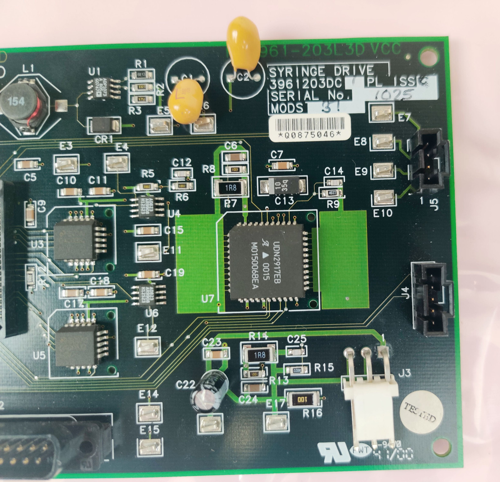 Waters Micromass Mass Spectrometer 3961203DC Syringe Drive PCB Working & Tested