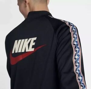 NWT MEN'S NIKE SPORTSWEAR AM TAPED TRACK JACKET aj2681 657 L retro | eBay