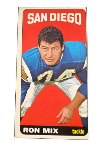 1965 Topps 168 Ron Mix Chargers Raiders University Southern California USC - Picture 7 of 12