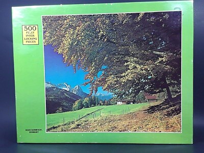 Vintage Rainbow Works 500 Piece Jigsaw Pazzle Near Garmisch Germany Ages 10+ New