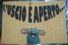 ZERBINO TAPPETO L'USCIO È APERTO ORSO BEAR CASA BLU MEME BESTEMMIA TOPO PORCO
