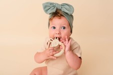 Baby Wooden Teether ,teething silicone teether, Baby Gift
