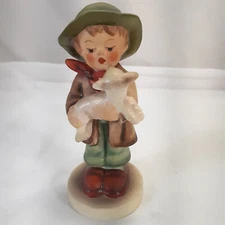 M I Hummel Goebel THE LOST SHEEP Figurine 5.5" Tall TMK-5 Boy With Lamb 