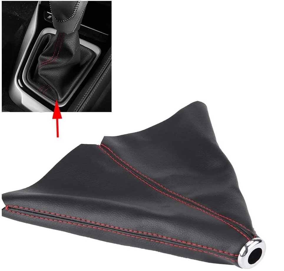 Car Shift Knob Dust Cover Universal Leather Gear Shift Boots Cover MT/Automatic