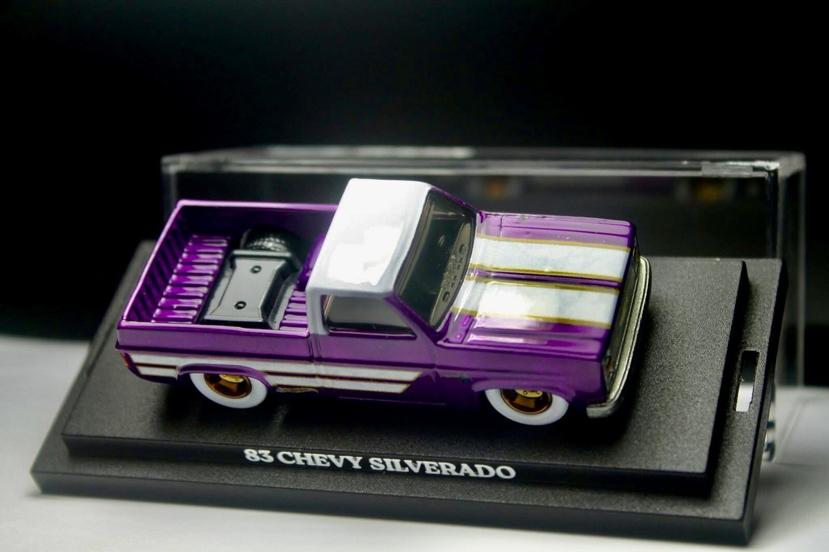 Hot Wheels 83 Silverado Pickup Candy Purple Custom Made With