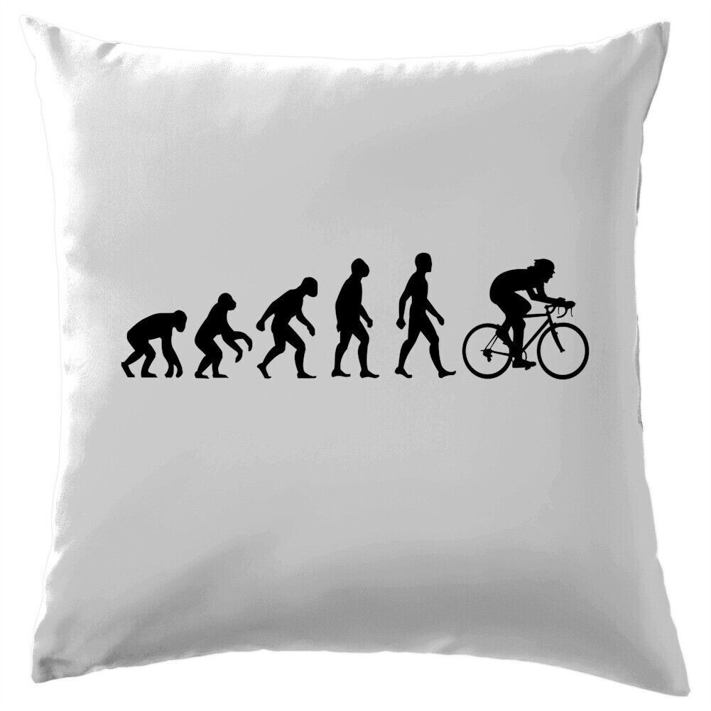 Evolución Del Hombre Ciclismo - Cojín - Bici Bicicleta Amor Ventilador Ciclista