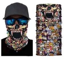 Neck Gaiter Face Mask Fishing Sun Headwear Protection Skeleton Halloween