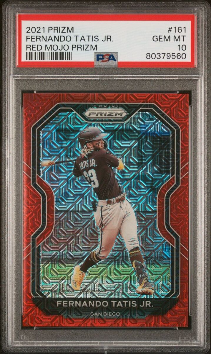 Fernando Tatis Jr. 2021 Panini Prizm Red Mojo 90/149 #161 Fernando Tatis Jr. 2021 Panini Prizm Red Mojo 90/149 #161