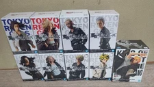 Tokyo Revengers Anime Prize Figures Lot of 9 Bandai Baji Mitsuya Mikey Draken
