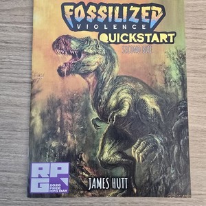 Free RPG Day 2026 Fossilized Violence Quickstart Second Bite Prehistoric Game