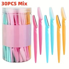 30pcsbrow Razor and Face Razor for Women and Men, Eyebrow Hair Trimmer