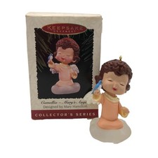 Vtg Hallmark Mary's Angels CAMELLIA #8 Christmas Keepsake Ornament Bluebird 1995