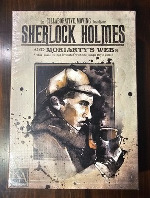 Sherlock Holmes and Moriarty's Web Cooperative Board Game New Open Box Keifer