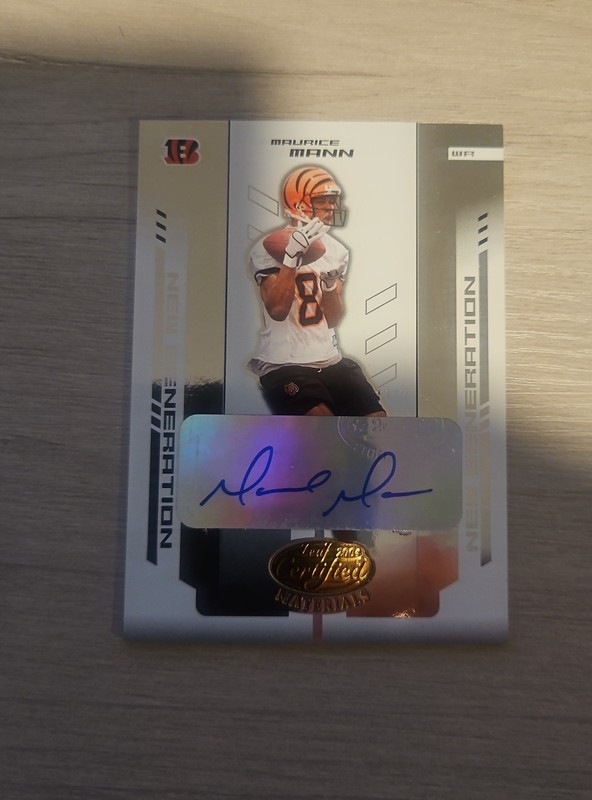 2004 Leaf Certified Materials - New Generation Maurice Mann #188 /1000 (AU, RC)