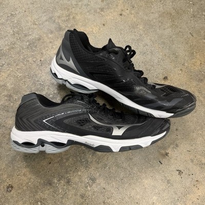 Mizuno Wave Lightning Z5 Shoes Women's 12 Black Volleyball Sneaker 430263 9073