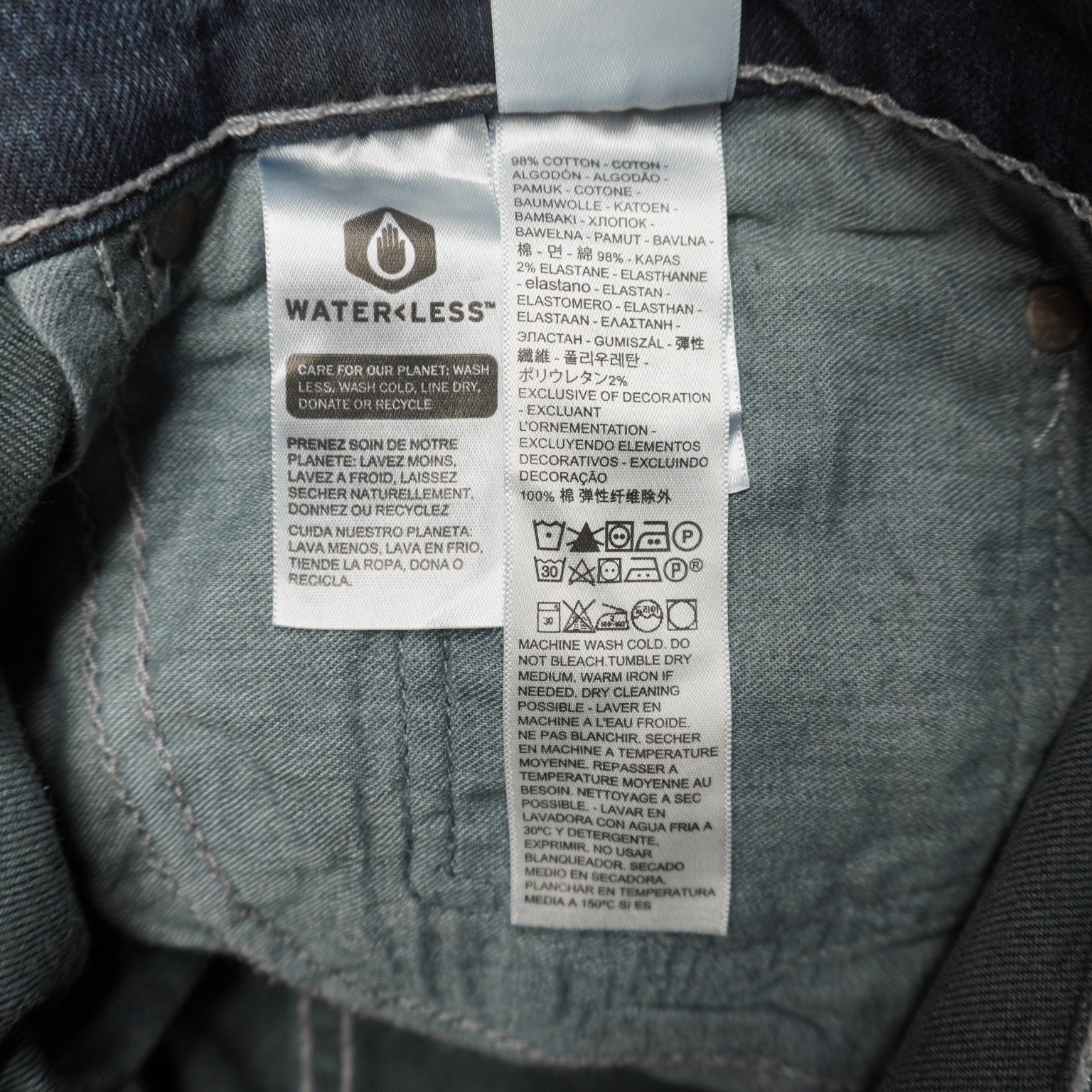 Levi's 559 Men's Dark Wash Relaxed Straight Jeans W33 L30 Stretch Denim New thumbnail 5