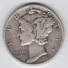1941-D Mercury Dime - Nice Silver - #9