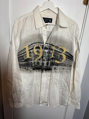 Nat Nast Limited Edition Embroidered ''EBBETS FIELD'' Long Sleeve Shirt SZ M EUC