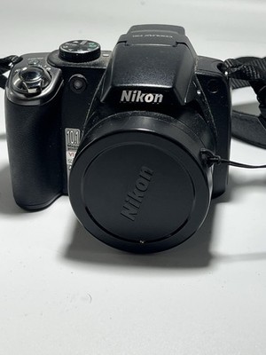 Nikon Coolpix P80 10.1 MP 18x Optical Zoom ISO 6400 Bridge Black no charger