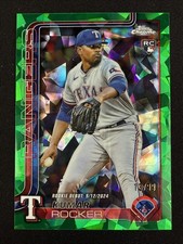 Kumar Rocker Rookie Debut RC 2025 Topps Chrome Update Sapphire Green /99 #USC160