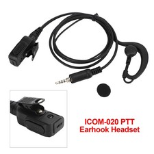 Walkie-Talkie Ear-Hook Headset Oval PTT For ICOM IC-M33 M34 M36 M23 M24 M25