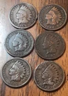Indian Cents 1886,1894,1893,1897? 1897,1893, Get (6) Actual Penny’s Nice B301