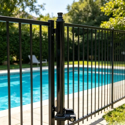 22-inch Push Lock Magnetic Top Pull Pool, Heavy Duty Vertical Self-Locking Black