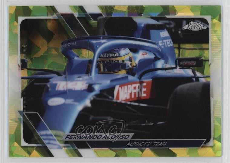 2021 Chrome Sapphire Edition Formula 1 Chartreuse 87/199 Fernando Alonso #9 11vc