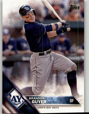 2016 Topps Brandon Guyer #654 Tampa Bay Rays