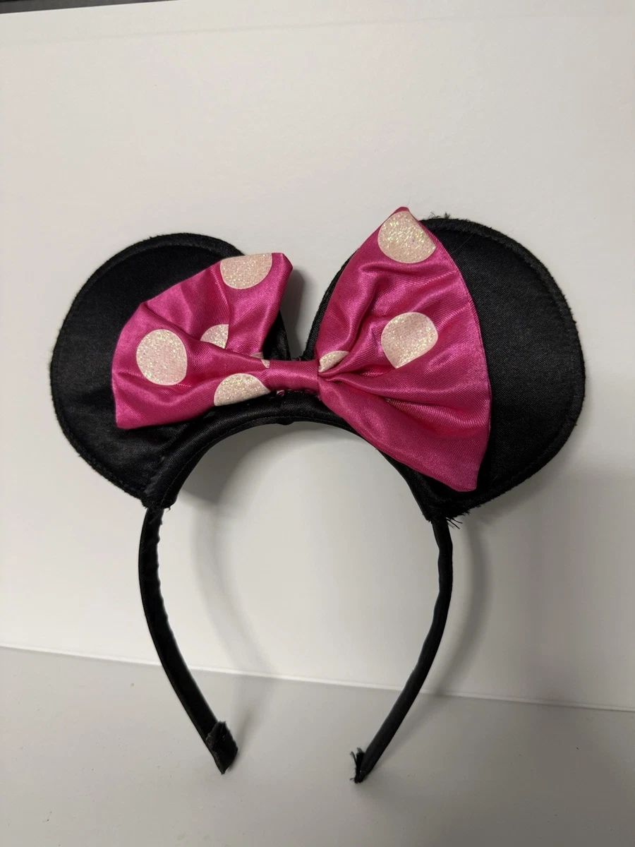 Cerchietto Con Orecchie Minnie Paillettes E Fiocco - Fascia Per Capelli Topolino Per Donne E Ragazze - Accessorio Cosplay Per Feste A Tema Disney E Carnevale - 2