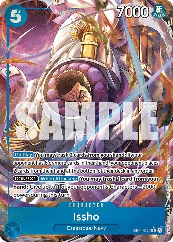 Issho - EB04-022 (Alternate Art) EB04-022 The Azure Sea's Seven Foil