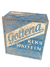 50er 60er Blechdose Gottena Keks und Waffeln true Vintage mid century