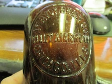 Chicago, Ills. McAvoy Brew. Co. Malt Marrow amber pint beer bottle MICHIGAN MI