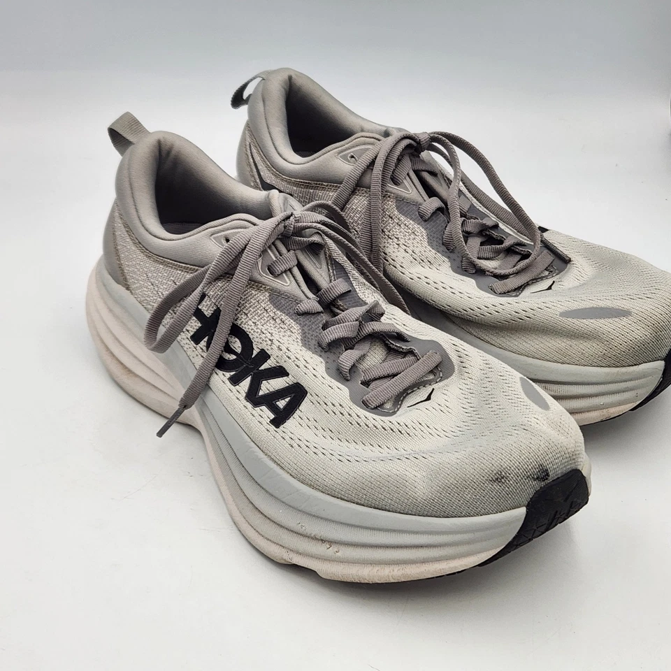 Hoka One One Bondi 8 Para hombres 8.5 X-Wide Zapatos para Correr Gris Cojín Zapatos para Carretera Foto 2 de 4