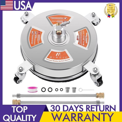 #ad Pressure Washer Surface Cleaner Attachment W Extension Wand Driveway Efficient $63.62