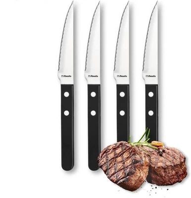 Amefa Pizza 7000 Steakbesteck 4 x Steakmesser Messer mit Wellenschliff #Y68-675 - Bild 1 von 4