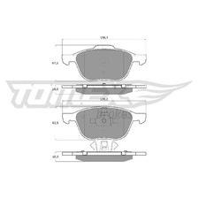 Satz Bremsbeläge Bremsklötze vorne für Volvo C30 533 C70 2 542 S40 544 262102