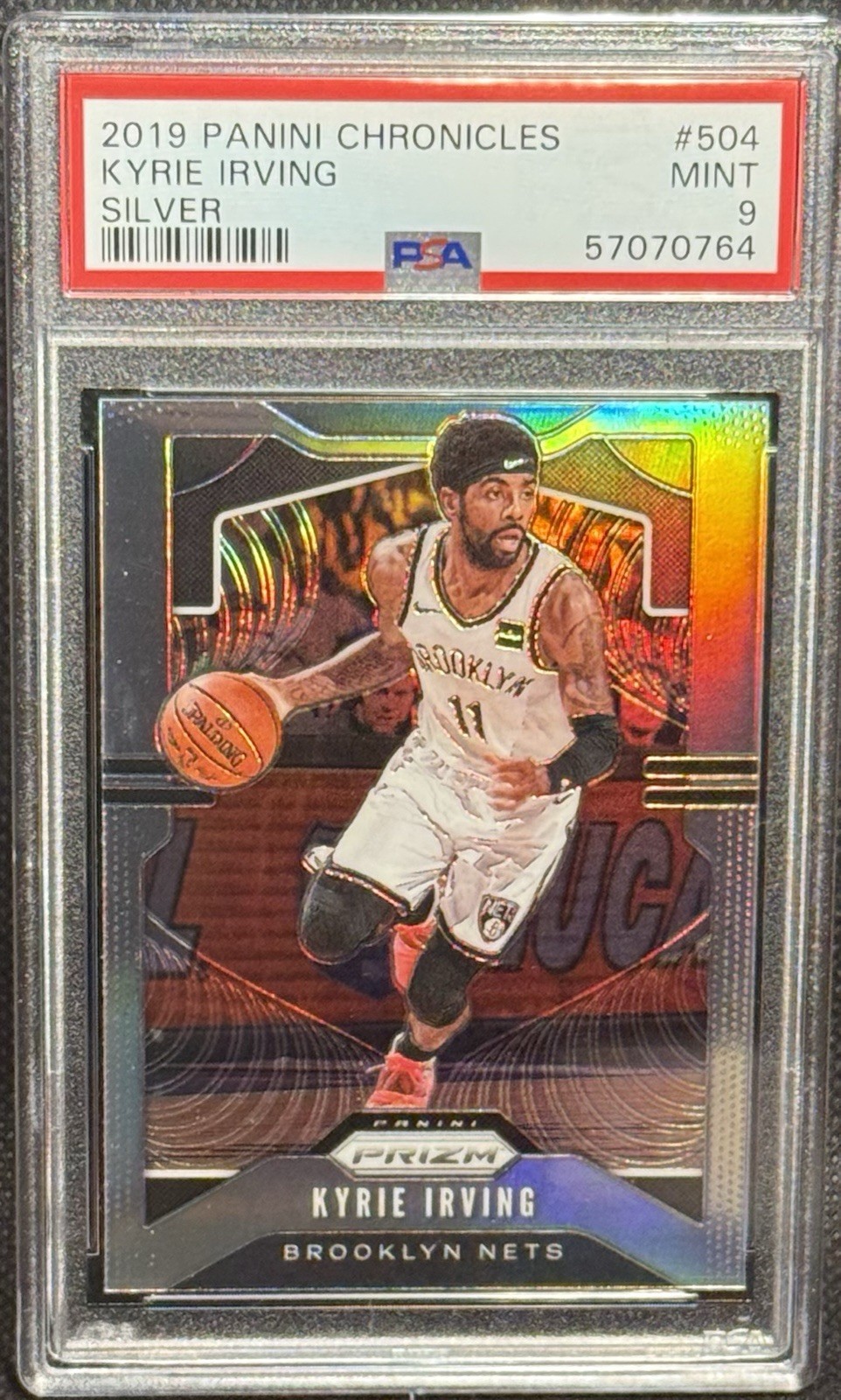 2019 Panini Chronicles KYRIE IRVING Silver #504 PSA 9 MINT