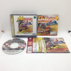 Gun Frontier Arcade Gears Sega Saturn SS W/Obi Retro Game Japan Import Tested