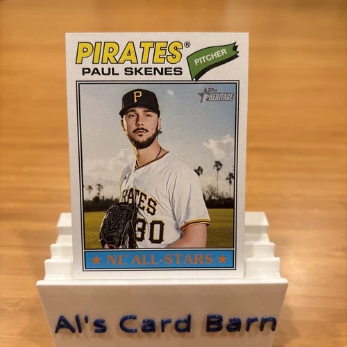 2026 Topps Heritage #33 Paul Skenes Pittsburgh Pirates Baseball Card