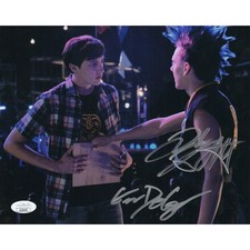 Jacob Bertrand & Gianni DeCenzo Autograph 8x10 Photo Cobra Kai Signed JSA COA