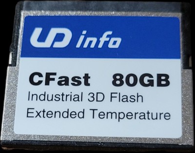 CFast 80 GB Card Industrial 3D Flash Extended Temperature