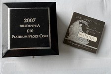 Great Britain UK 2007 Britannia £10 Platinum - Proof - Low Mintage.