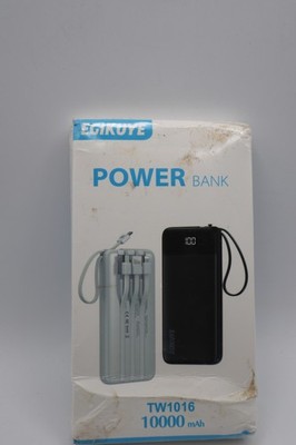 Power Bank 10000mAh Portable Charger with 4 Built-in Cables, Type-C in & Out Pho