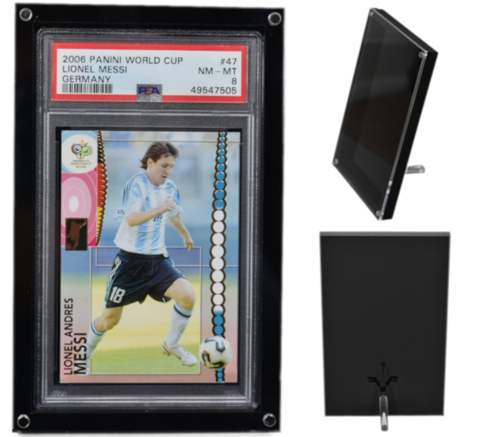 Single PSA & CGC Graded Card Display Frame & Stand - Wall Mountable, Clear Ac...