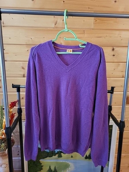 Men BOSS Orange Sweater Purple 40 /L / 48